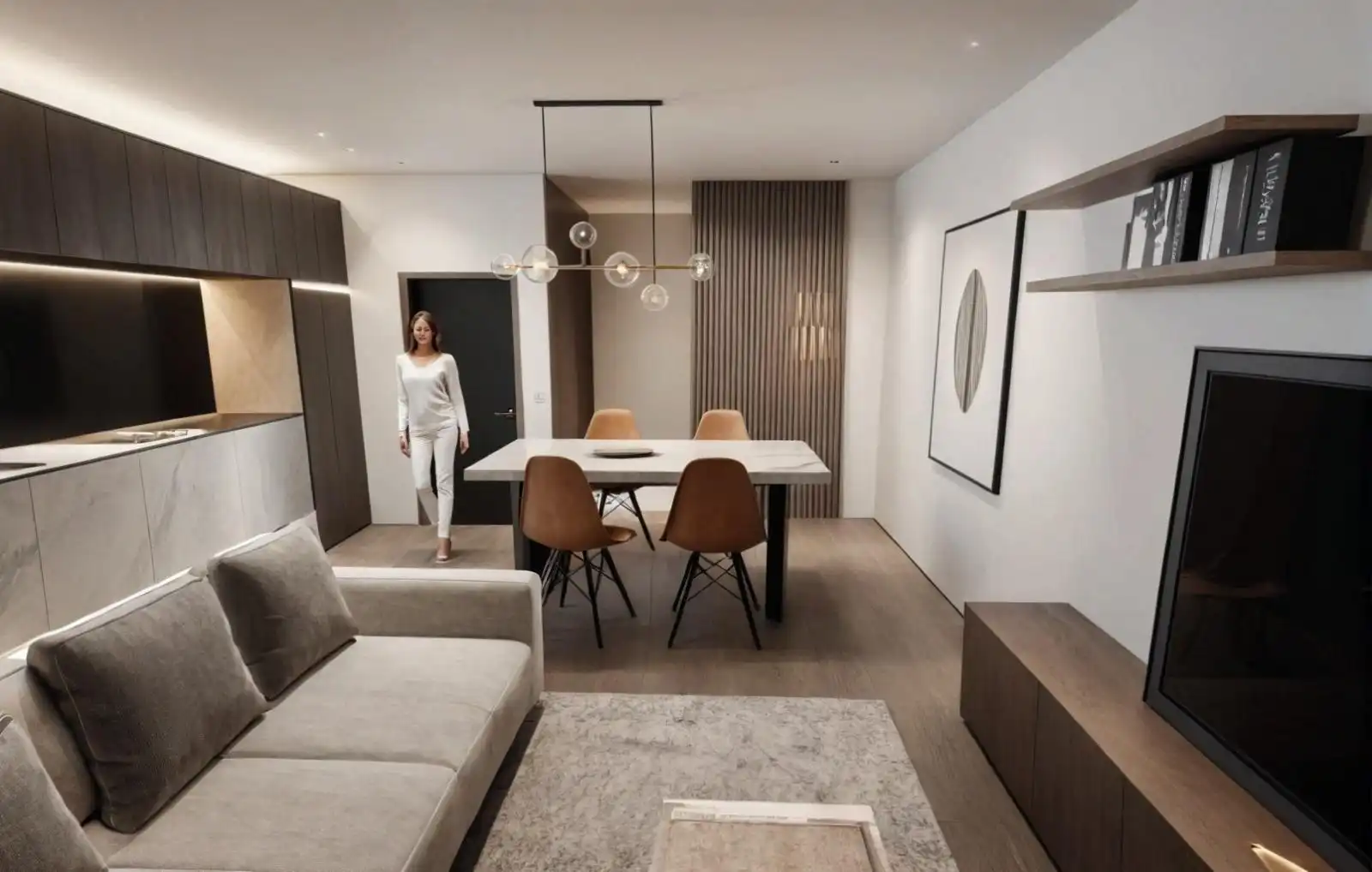 Sala de estar de Estudio en venta en Torrevieja con Aire acondicionado y Terraza