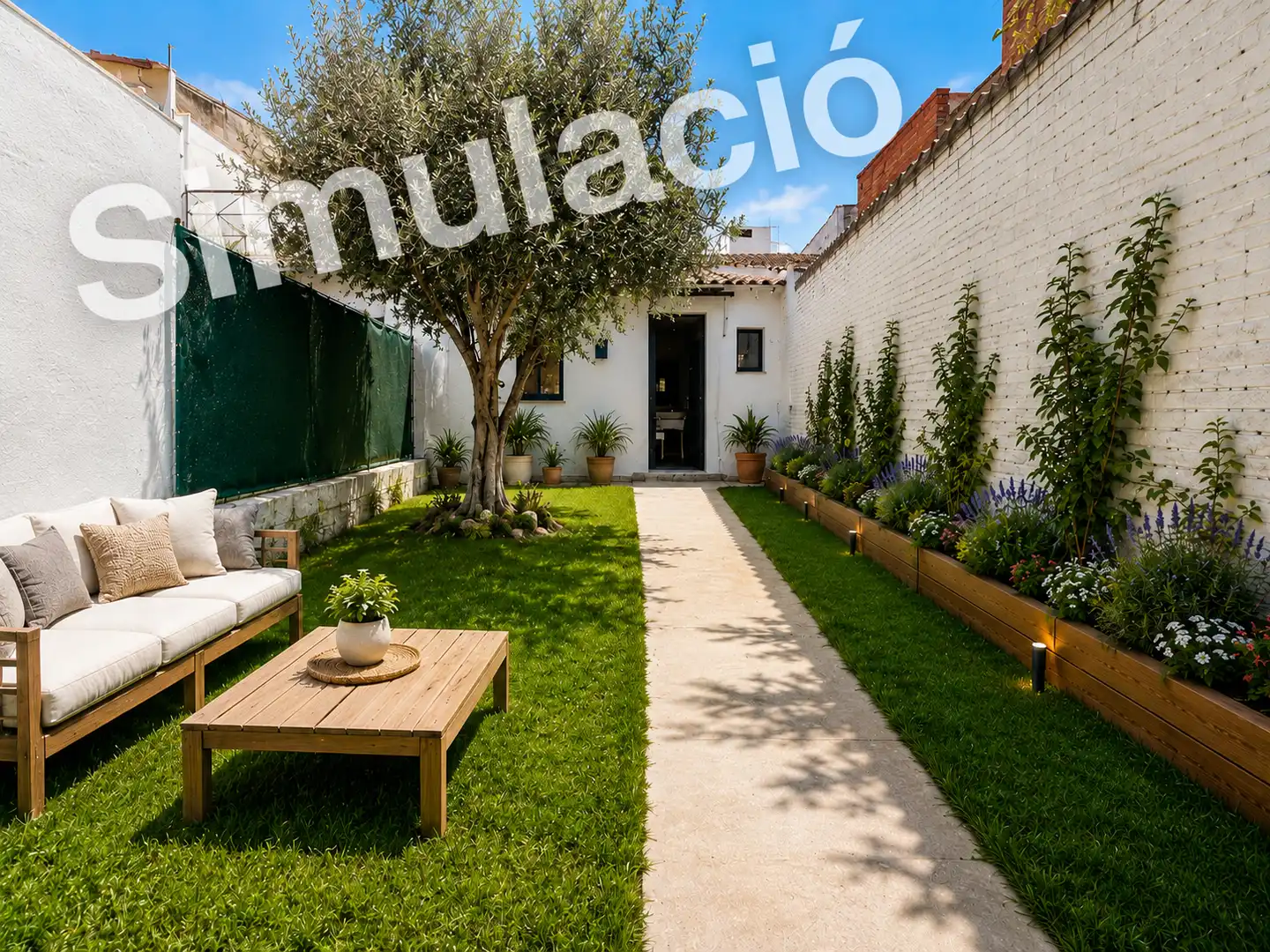 Terraza de Casa adosada en venta en Manlleu con Calefacción, Jardín privado y Terraza