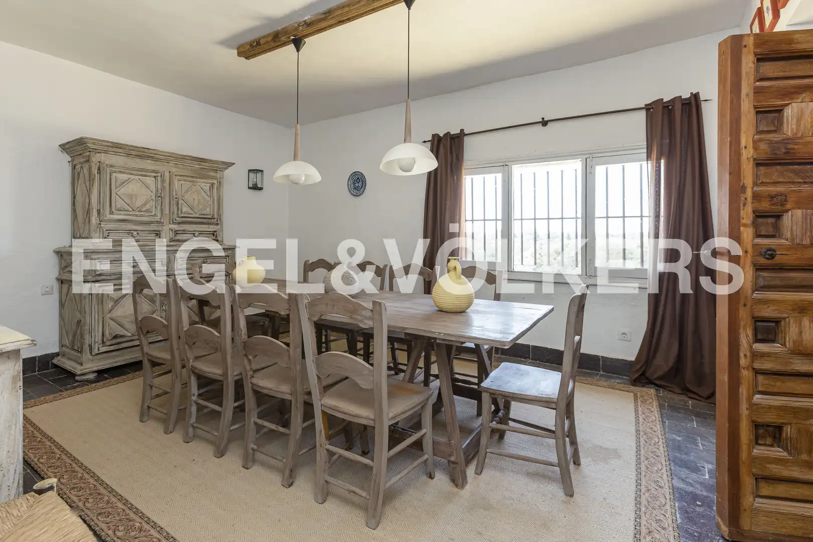 Comedor de Finca rústica en venta en Villanueva de la Cañada con Calefacción
