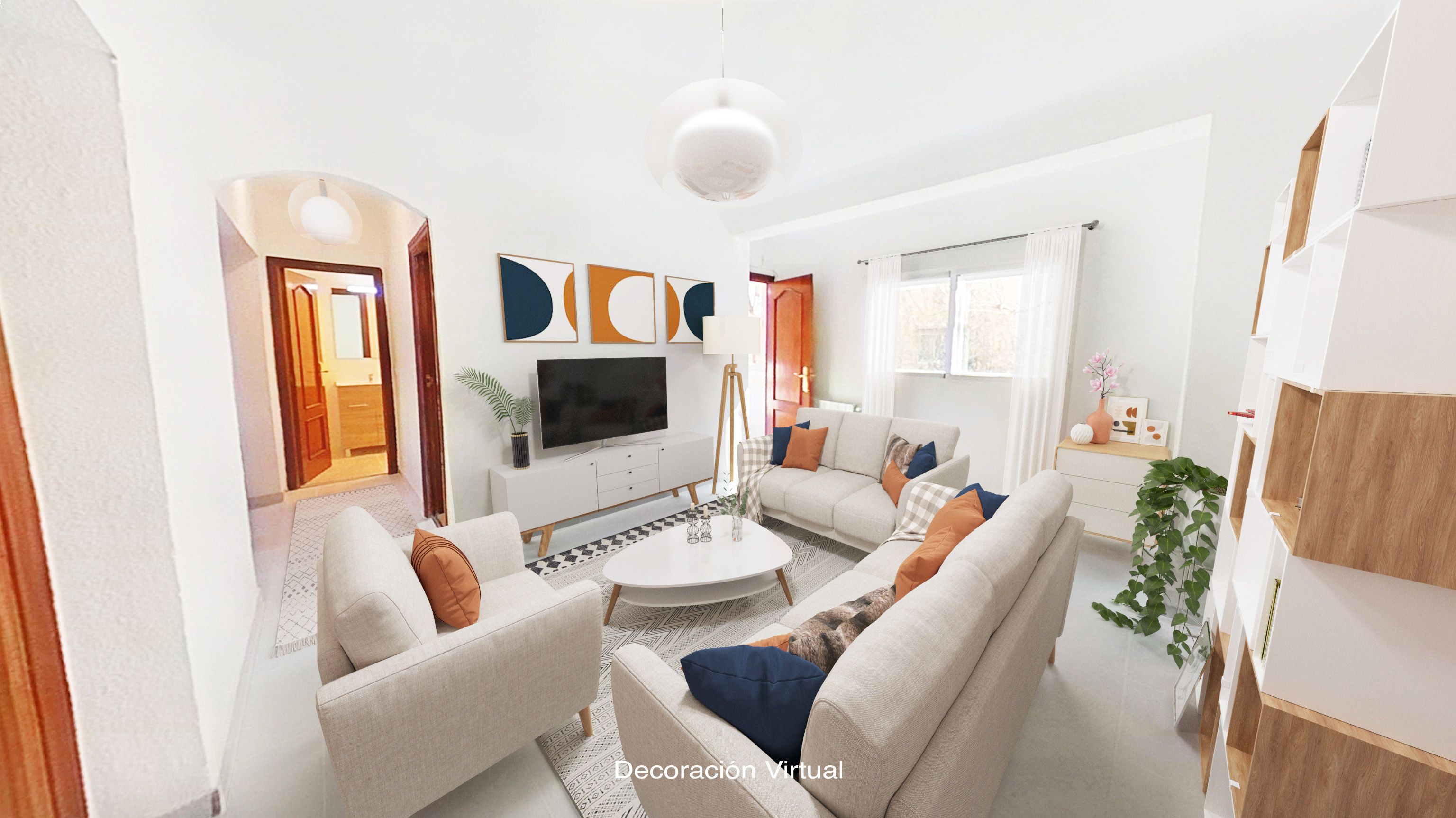 Living room of Flat to rent in  Madrid Capital  with Heating, Terrace and Oven