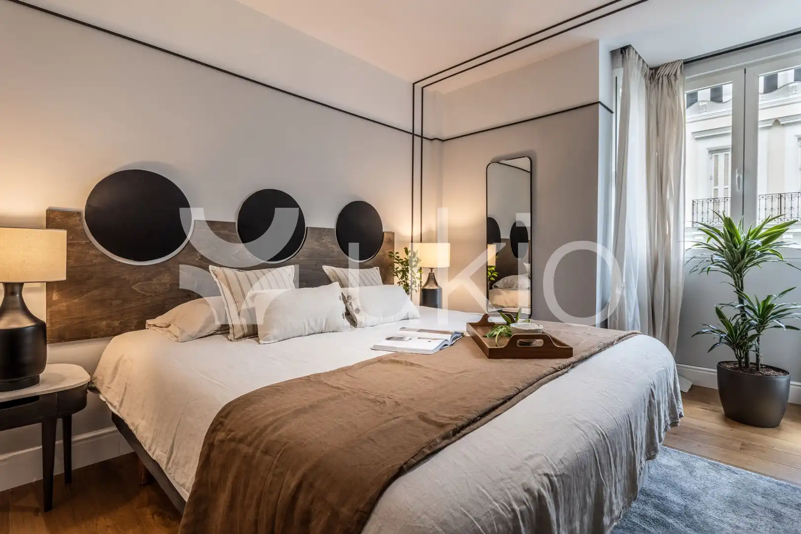 Habitación de Apartamento de alquiler en Madrid con Aire acondicionado, Calefacción y Terraza