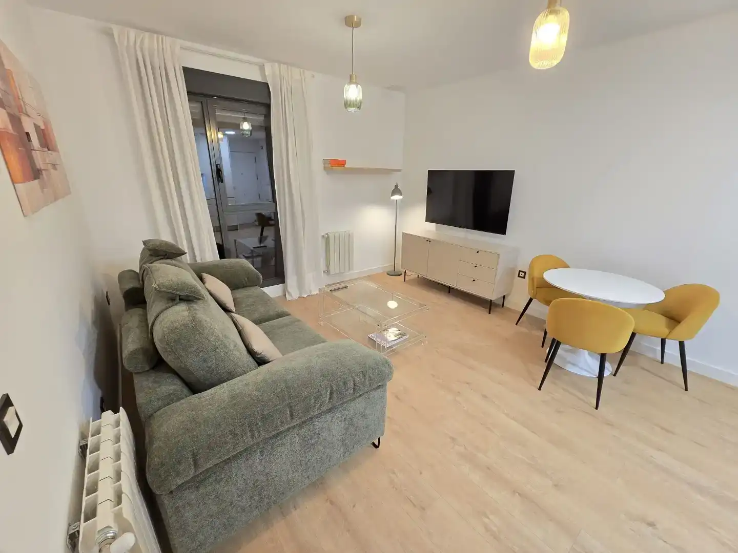 Sala d'estar de Pis de lloguer en Badajoz Capital amb Aire condicionat