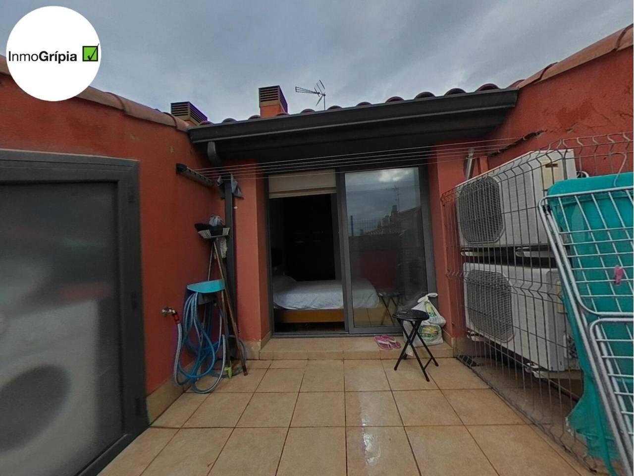 Balcony of Duplex for sale in Terrassa  with Air Conditioner, Parquet flooring and Terrace