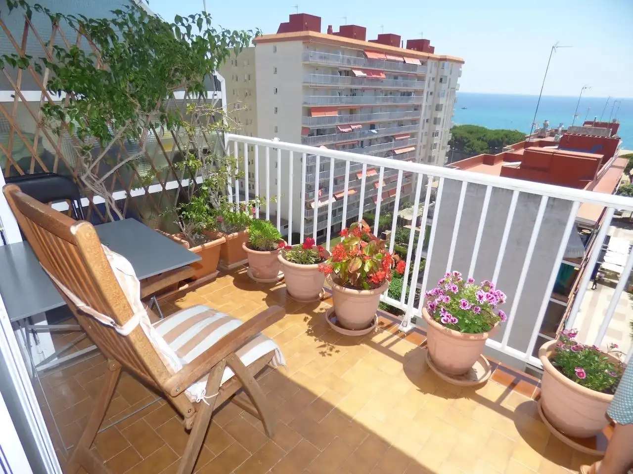 Terrasse von Wohnung zum Verkauf in Malgrat de Mar mit Heizung, Privatgarten und Terrasse
