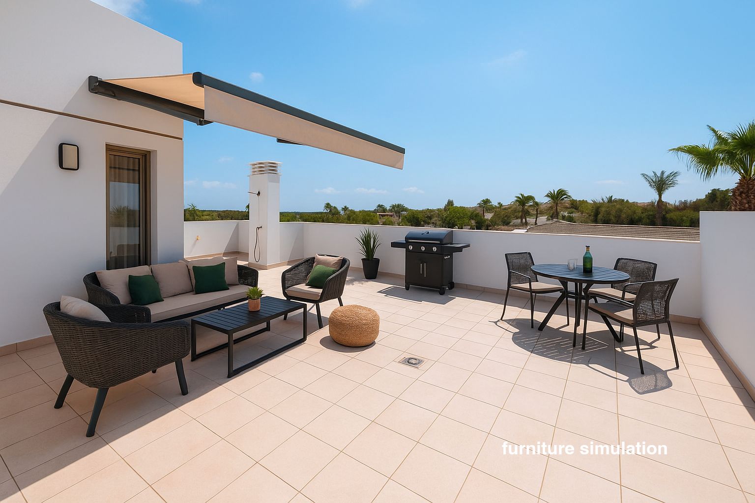 Terrace of House or chalet for sale in Los Alcázares  with Air Conditioner, Heating and Private garden