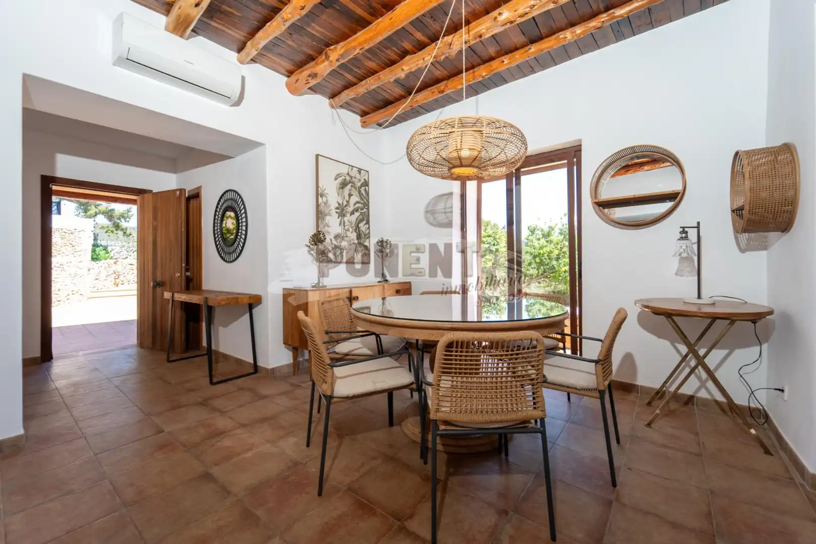 Comedor de Casa o chalet de alquiler en Sant Josep de sa Talaia con Aire acondicionado, Calefacción y Jardín privado