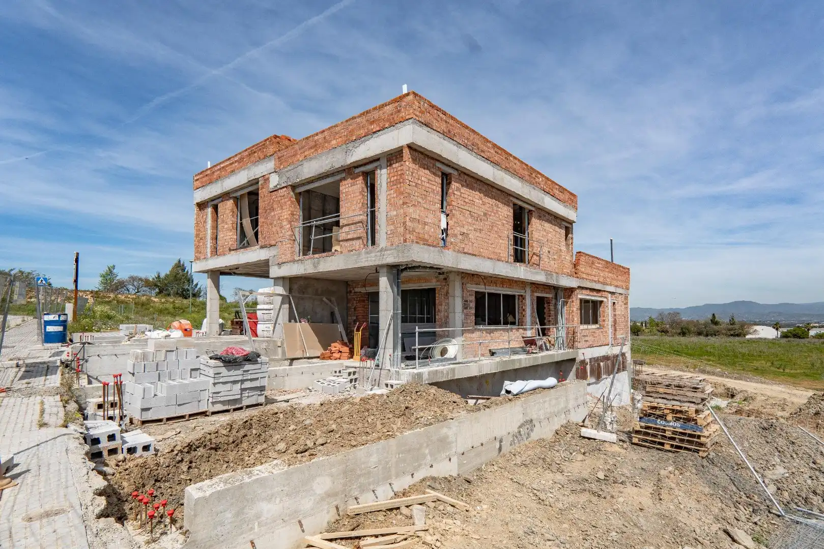 Exterior view of Detached homes for sale in Alhaurín de la Torre  with Air Conditioner and Swimming Pool