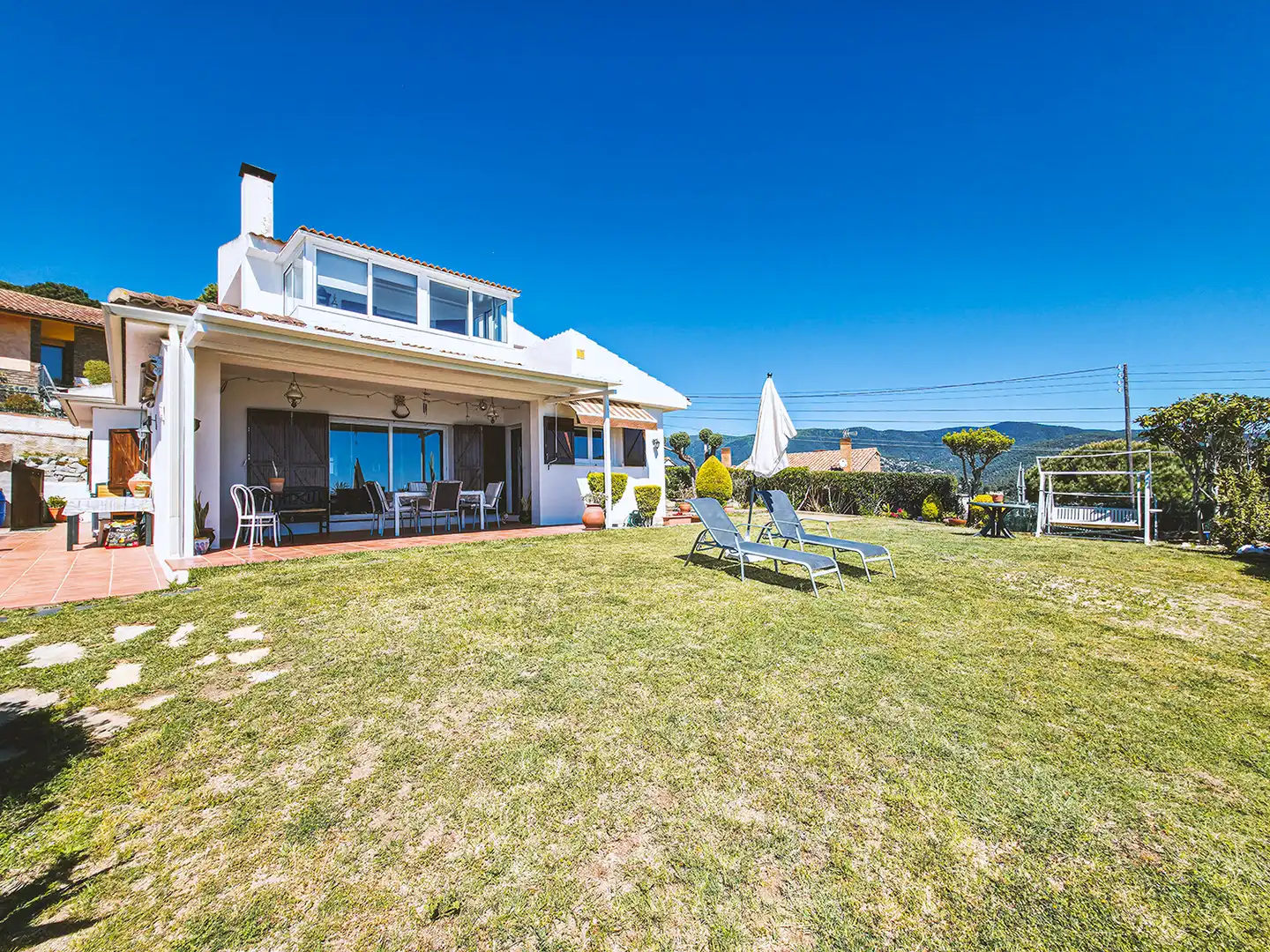 Terrasse von Haus oder Chalet zum Verkauf in Sant Cebrià de Vallalta mit Heizung, Privatgarten und Terrasse