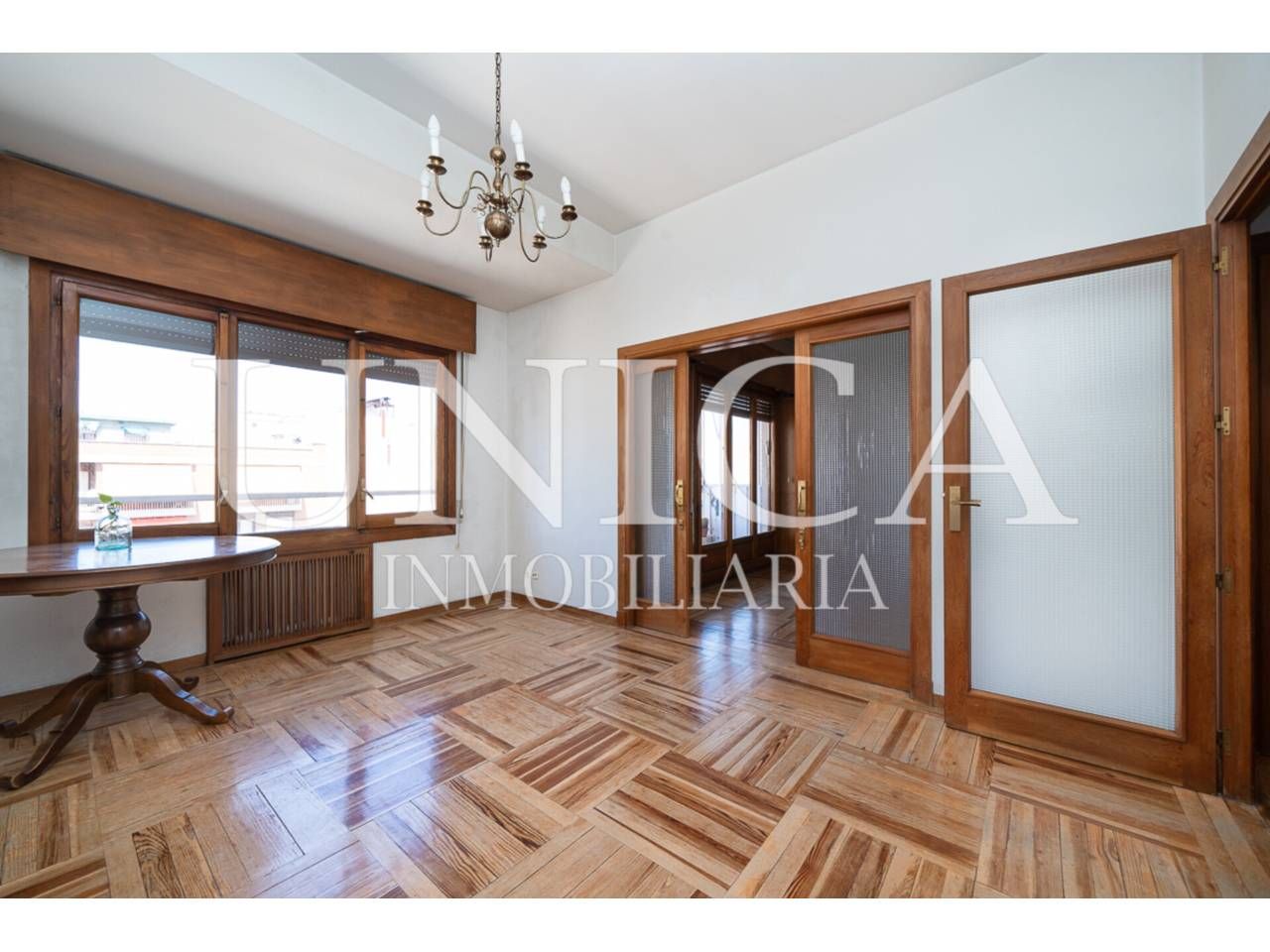 Bedroom of Flat for sale in  Madrid Capital  with Heating, Parquet flooring and Terrace