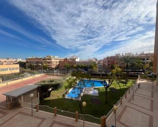 Exterior view of Flat to rent in Alicante / Alacant  with Private garden, Swimming Pool and Furnished