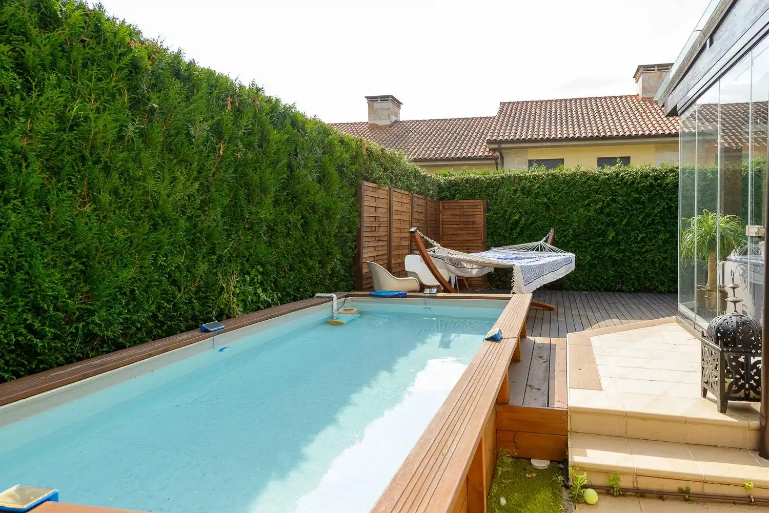 Piscina de Casa adosada en venda en Siero amb Calefacció, Jardí privat i Traster