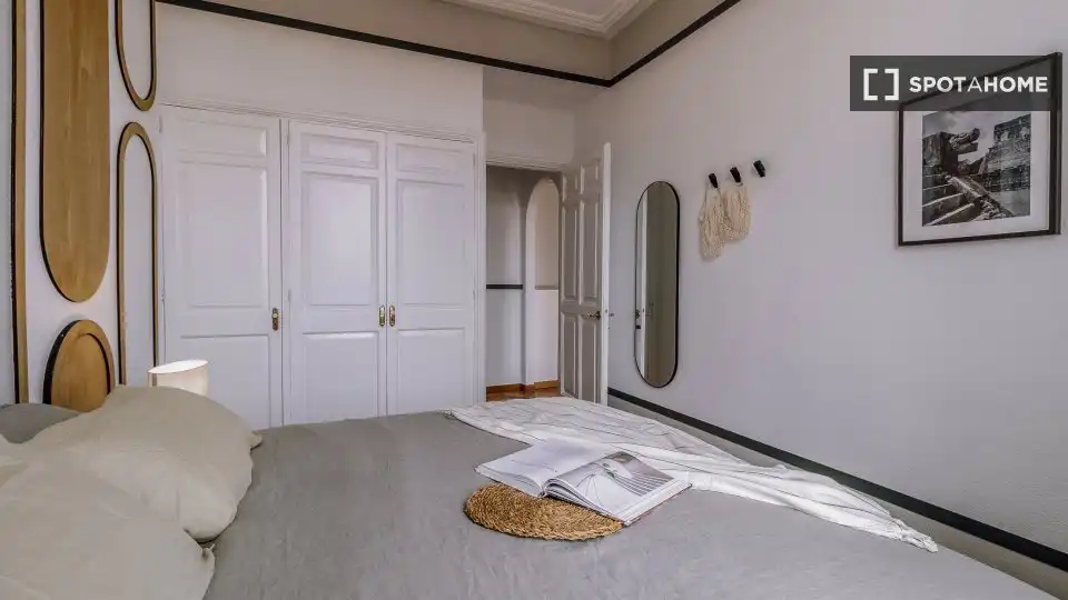Habitación de Piso de alquiler en Madrid con Aire acondicionado, Calefacción y Amueblado