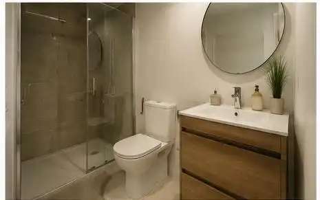 Baño de Apartamento en venta en Madrid con Amueblado, Horno y Lavadora
