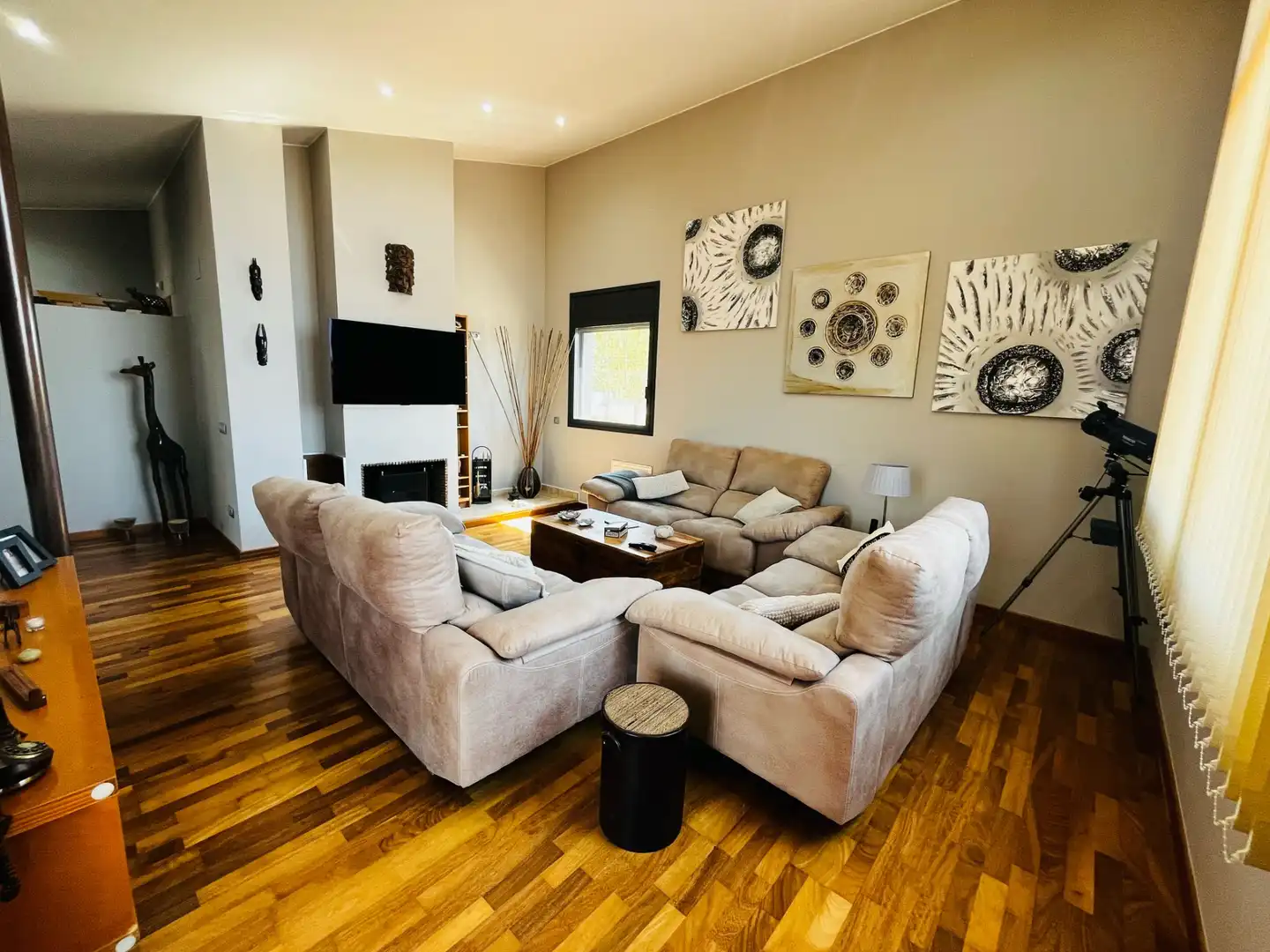 Sala d'estar de Casa o xalet en venda en Piera amb Aire condicionat, Calefacció i Jardí privat