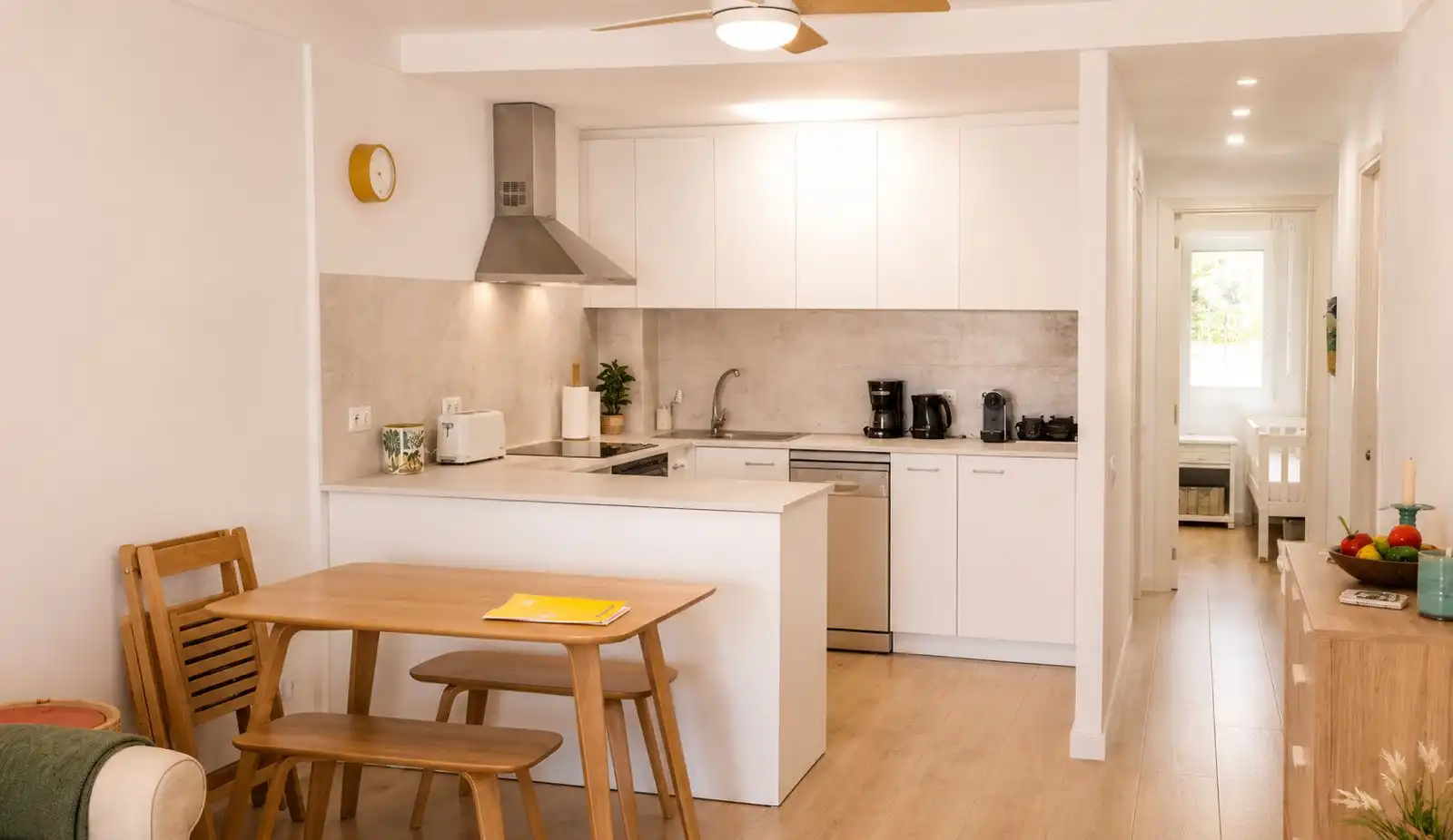 Cuina de Apartament en venda en Mont-roig del Camp amb Aire condicionat, Jardí privat i Terrassa