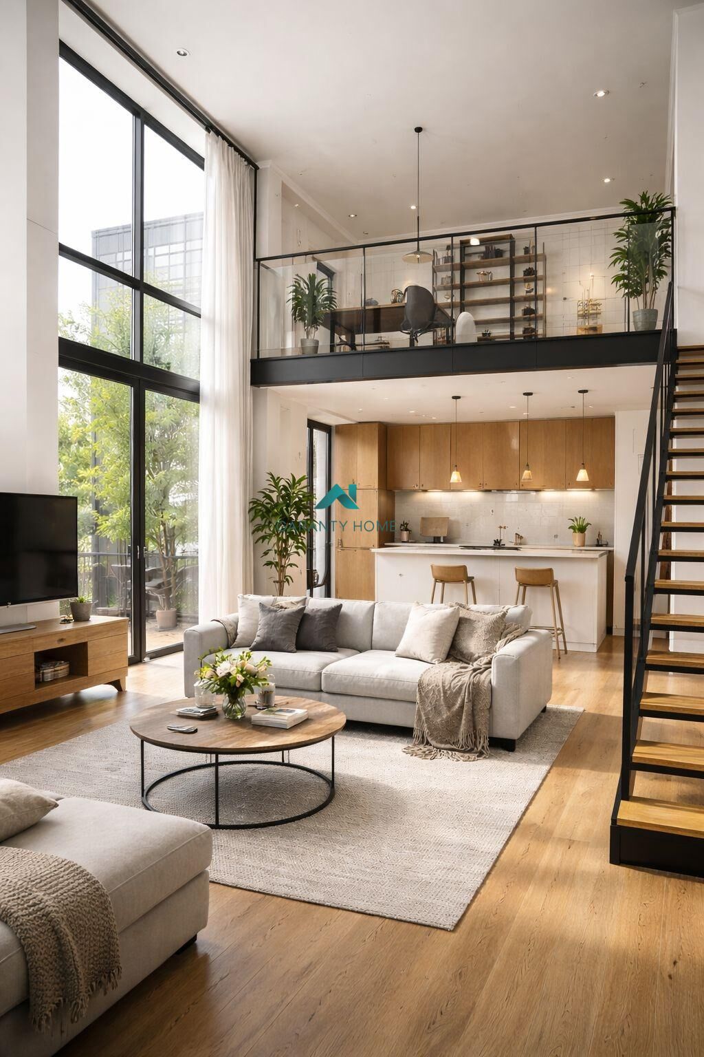 Sala de estar de Loft en venta en Alcorcón