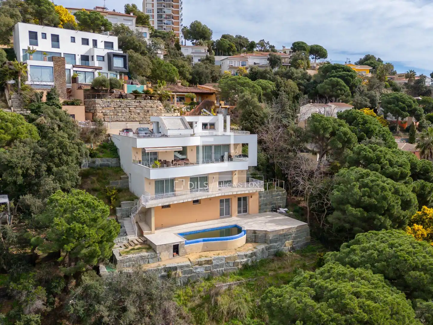 Vista exterior de Casa o xalet en venda en Lloret de Mar amb Aire condicionat, Calefacció i Terrassa
