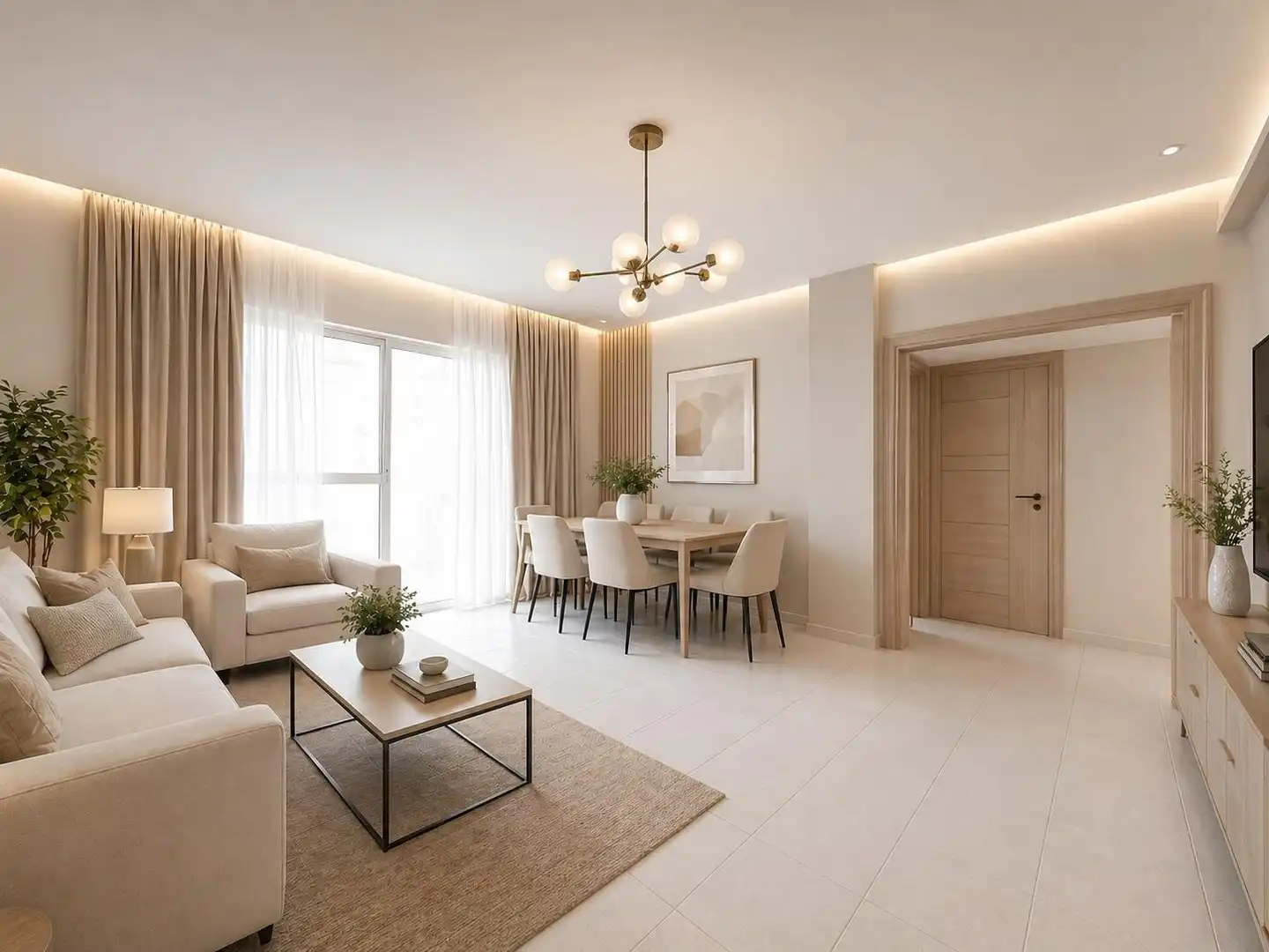 Wohnzimmer von Wohnung zum Verkauf in Málaga mit Klimaanlage und Möbliert