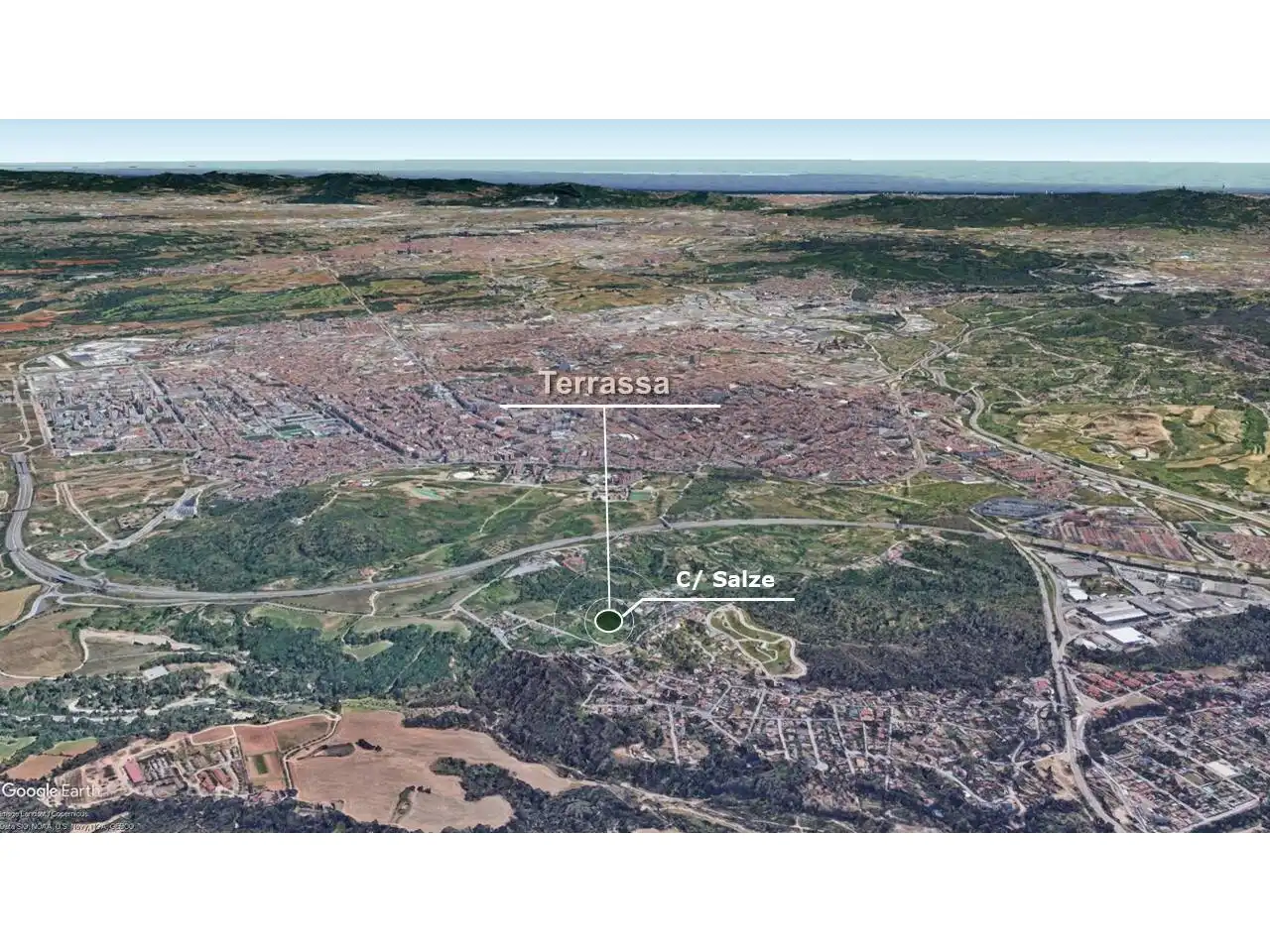 Vista exterior de Terreno en venta en Terrassa