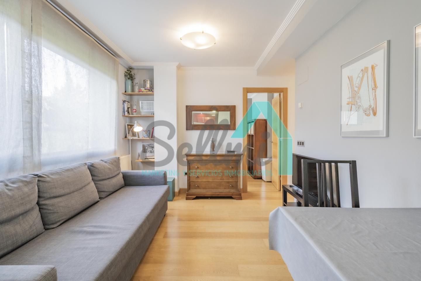 Living room of Flat to rent in Oviedo   with Heating, Terrace and Furnished