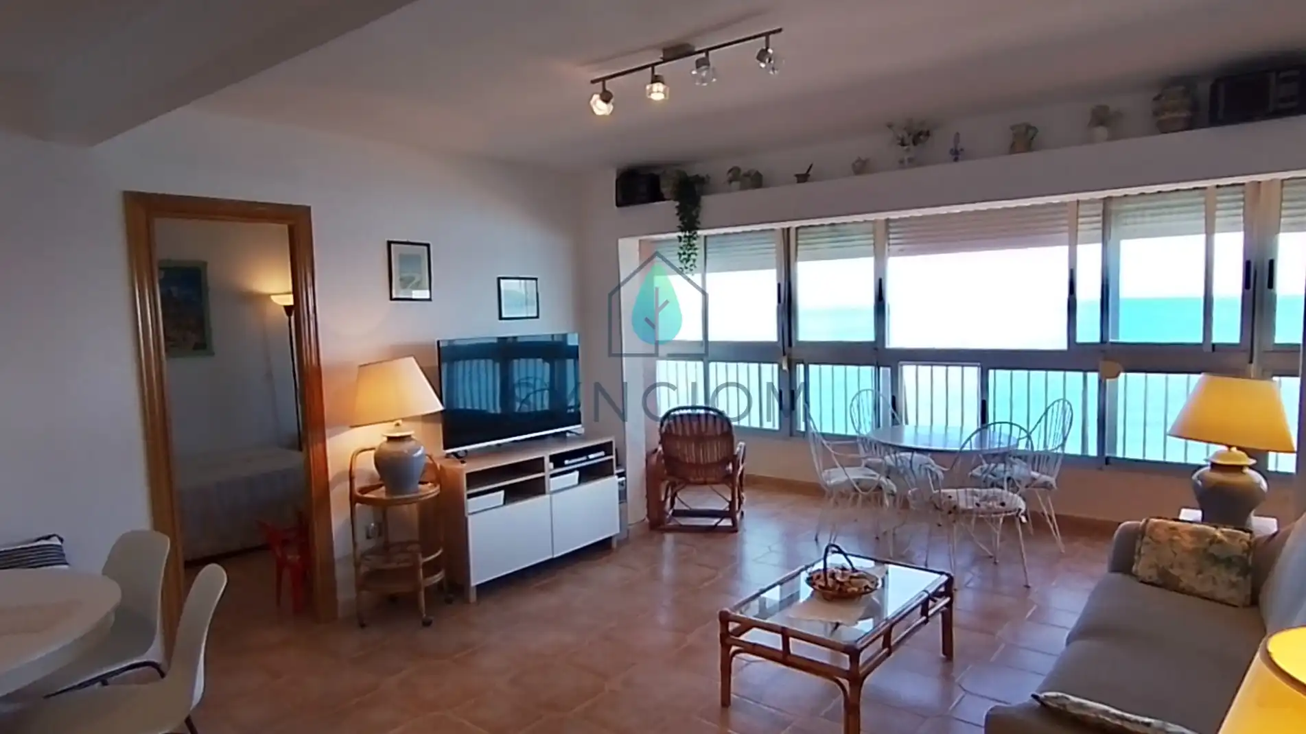 Sala de estar de Piso en venta en Sueca con Calefacción, Terraza y Trastero