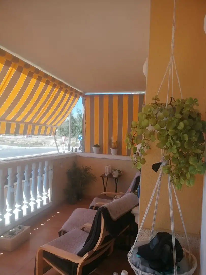 Balcony of Flat for rent in Algorfa  with Air Conditioner, Heating and Private garden