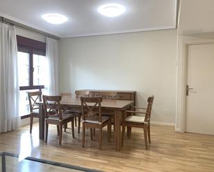 Dining room of Flat to rent in  Madrid Capital  with Storage room, Furnished and Community pool