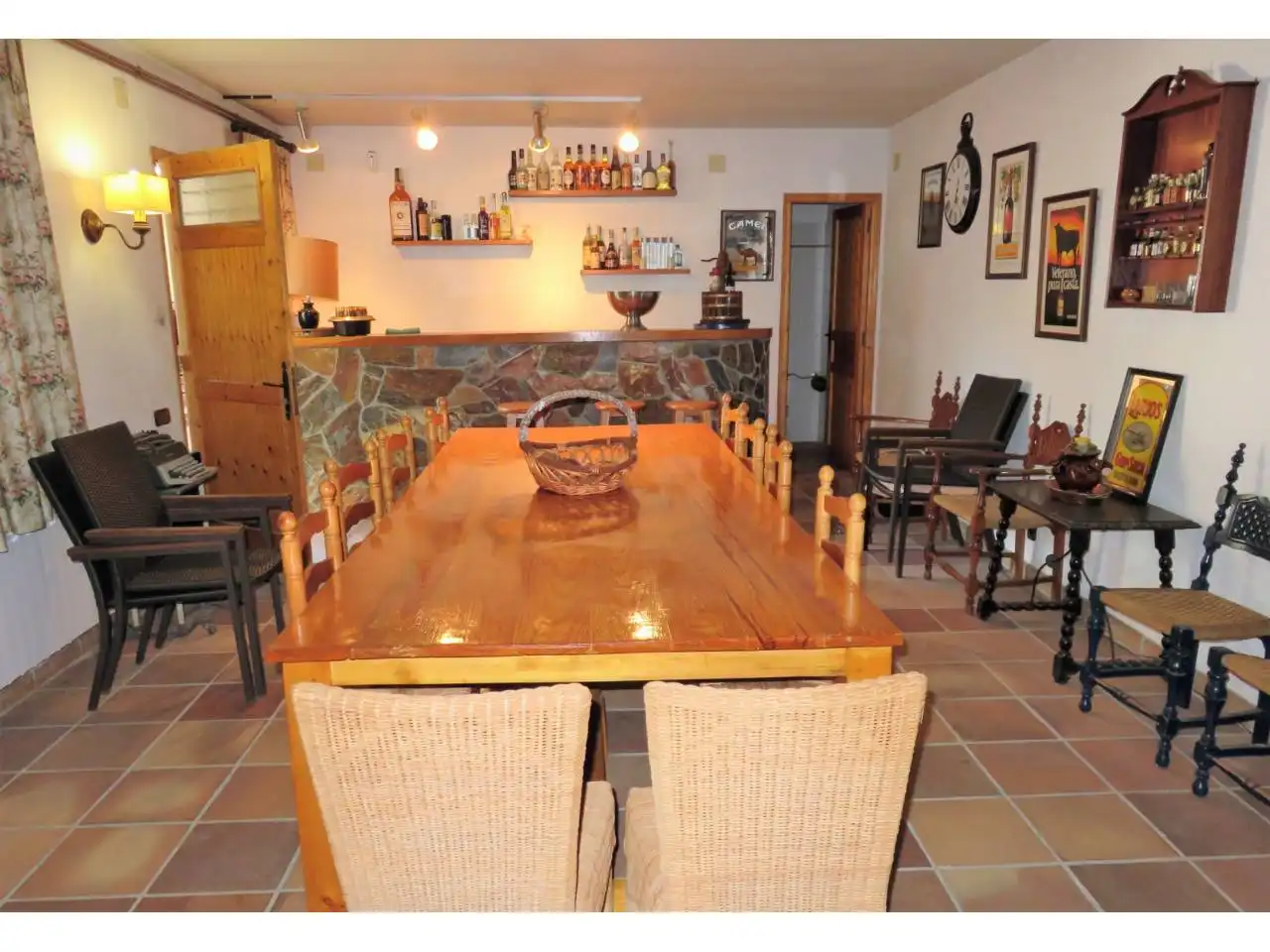 Comedor de Finca rústica en venta en Vallromanes con Calefacción, Jardín privado y Amueblado