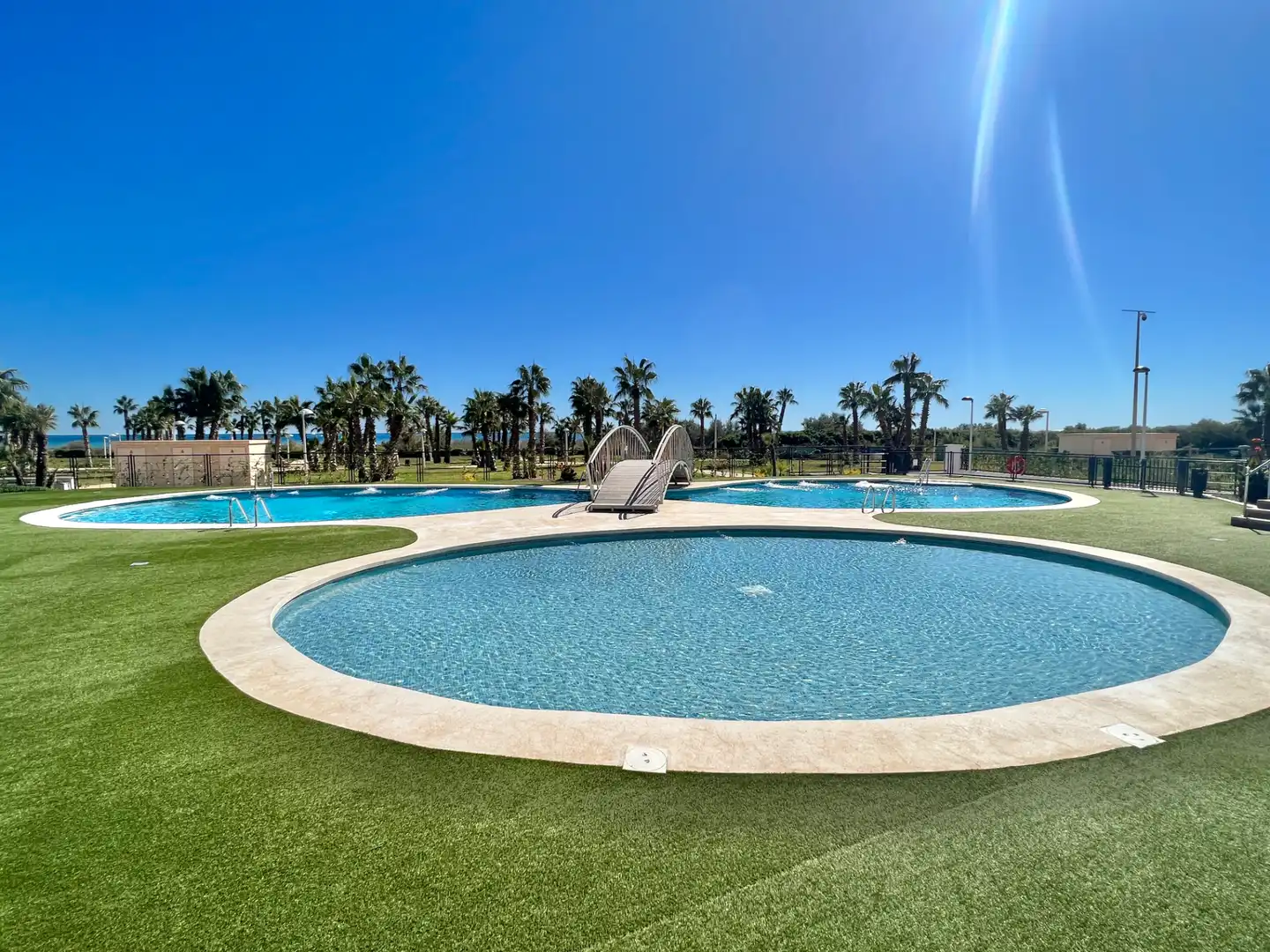 Swimming pool of Apartments for sale in Torre la Sal