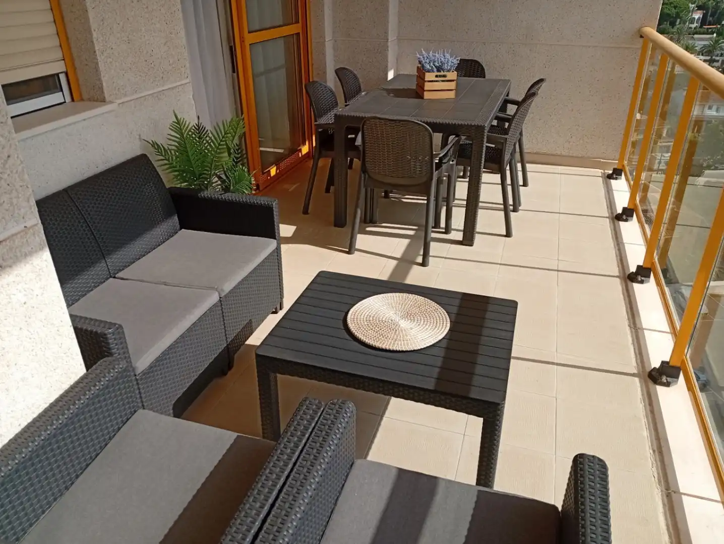 Terraza de Apartamento en venta en Calpe / Calp con Aire acondicionado, Calefacción y Jardín privado