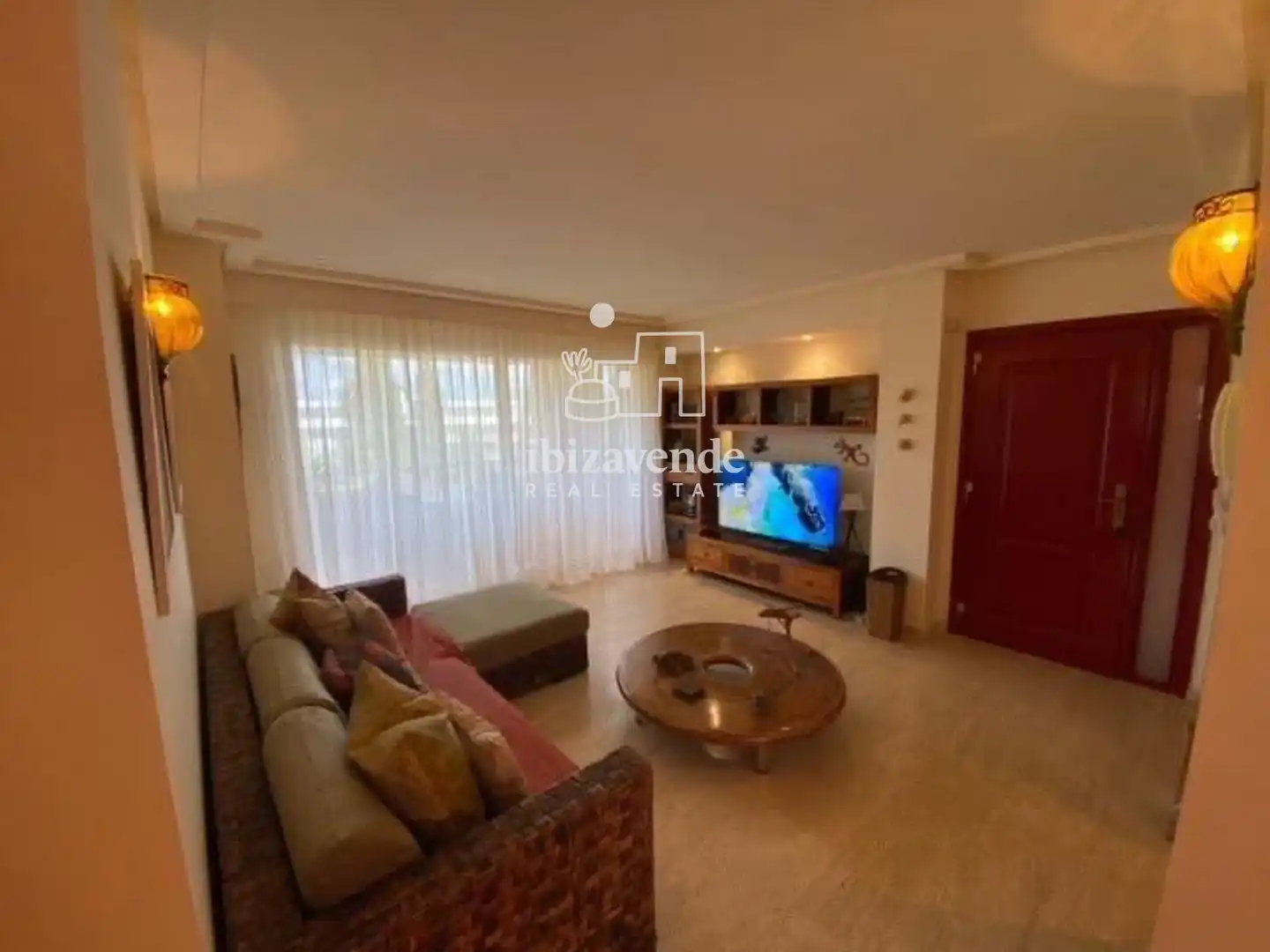 Living room of Flat for rent in Santa Eulària des Riu  with Terrace, Storage room and Swimming Pool