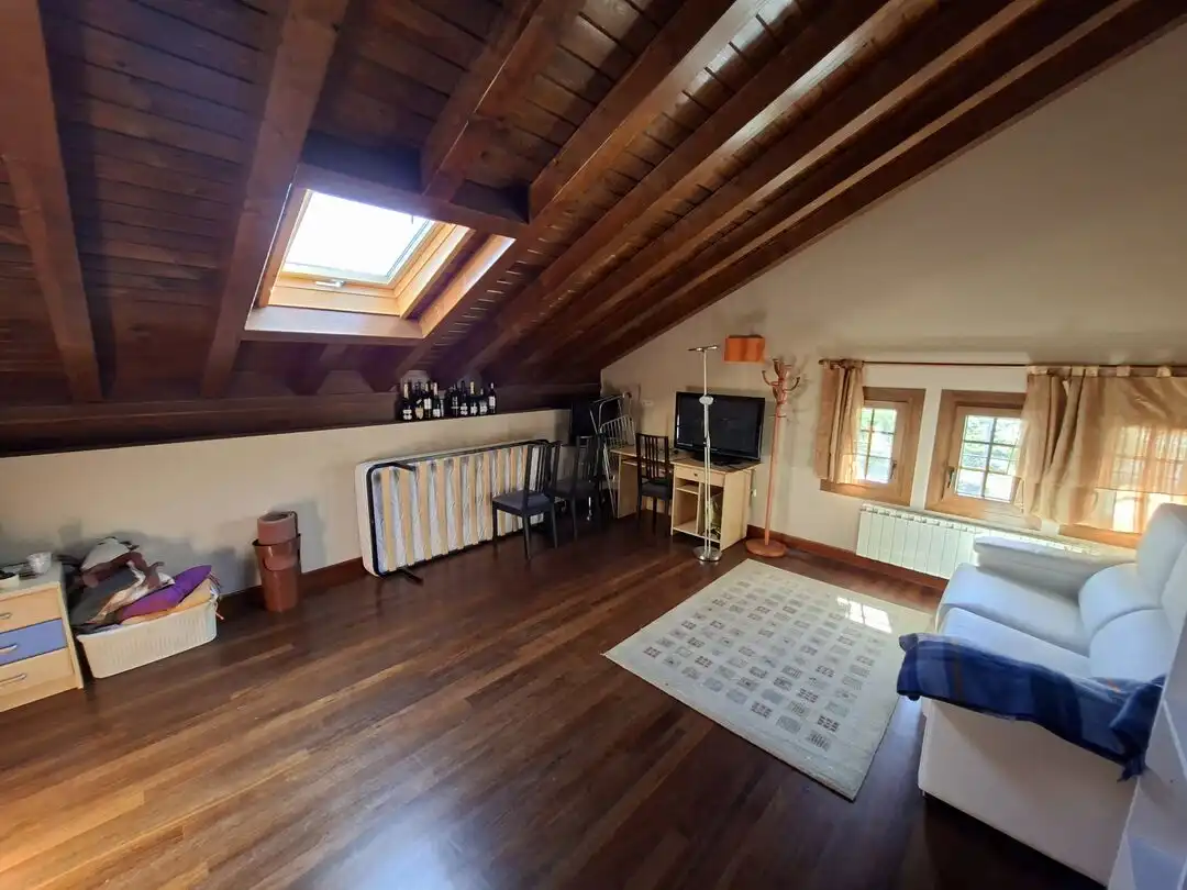 Sala de estar de Casa adosada en venta en Markina-Xemein con Calefacción, Jardín privado y Amueblado