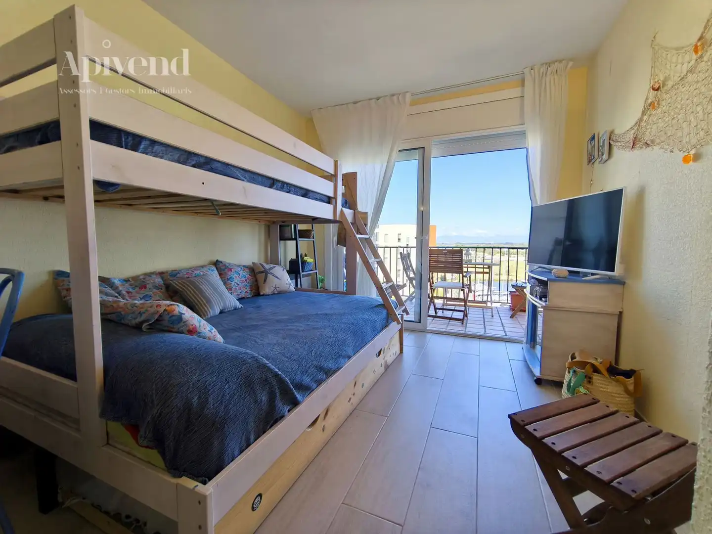 Schlafzimmer von Wohnung zum Verkauf in Roses mit Klimaanlage, Heizung und Terrasse