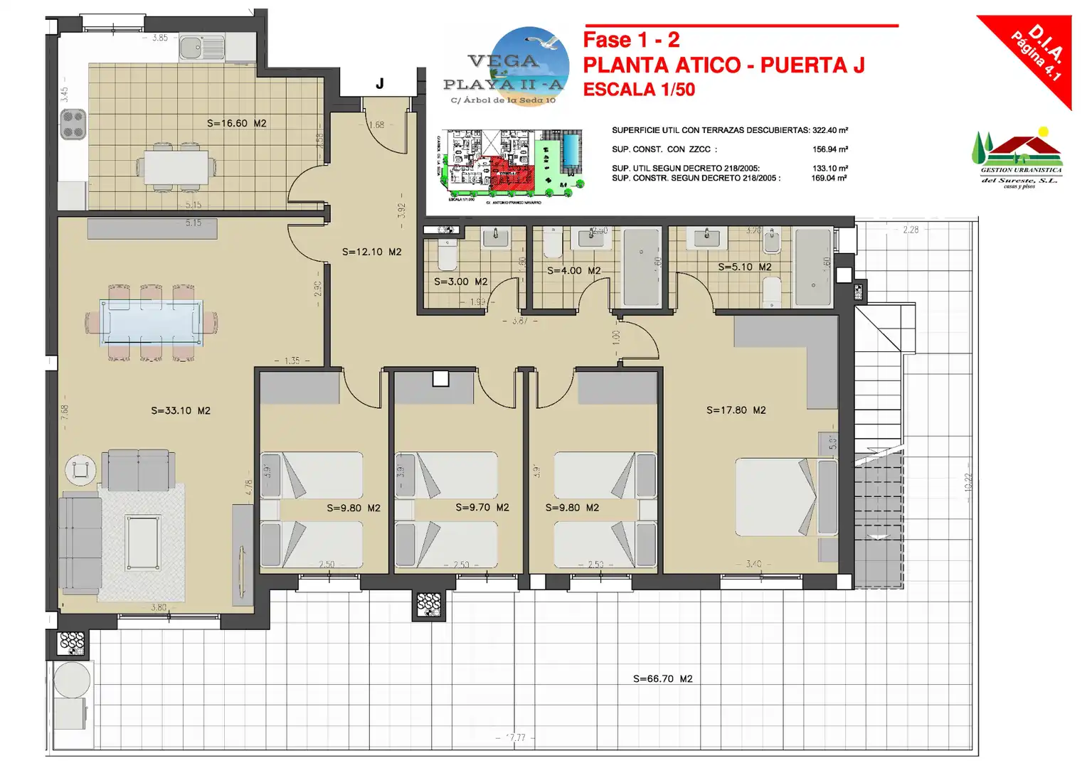 Ático en venta en Almería con Parquet, Terraza y Piscina comunitaria