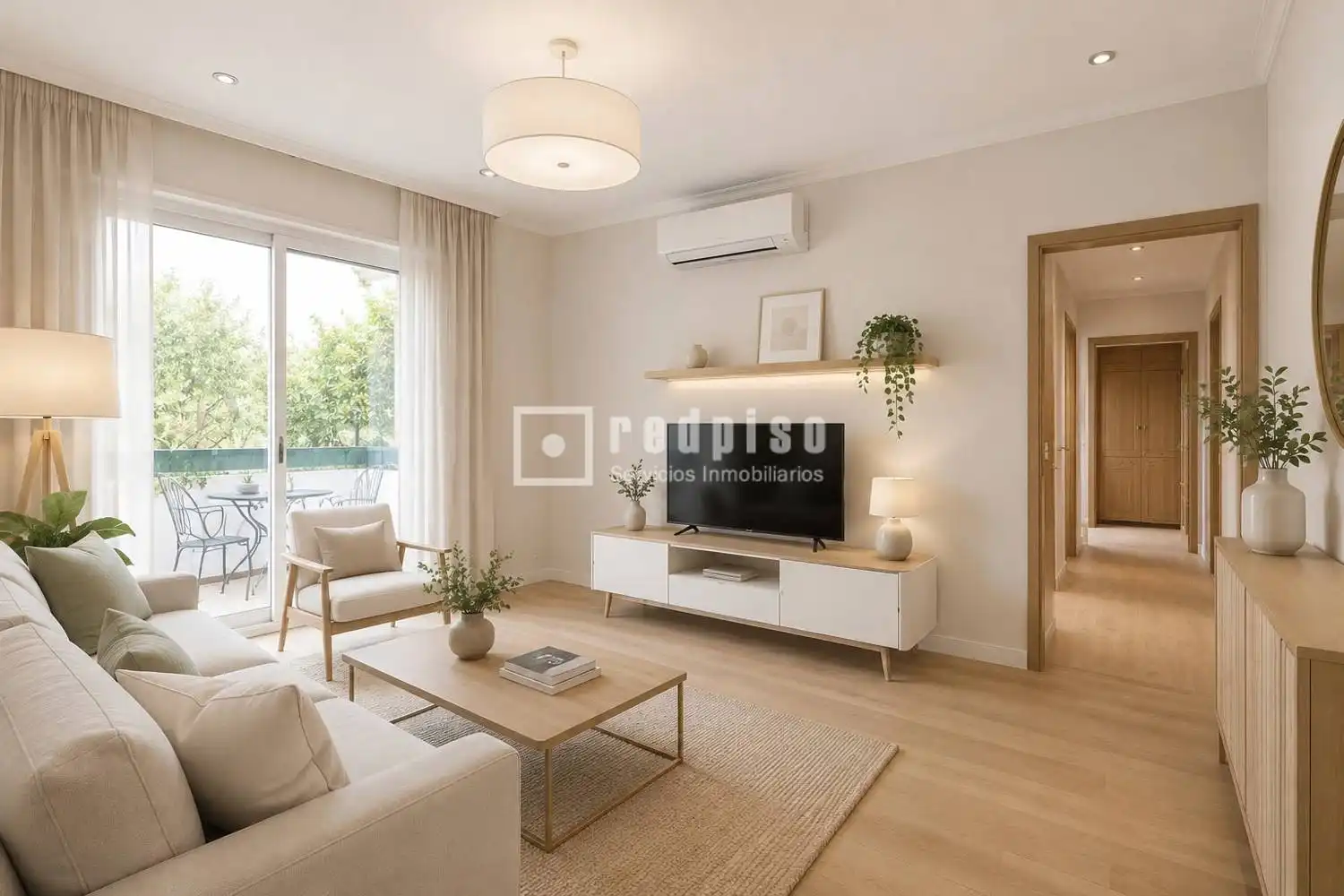 Sala de estar de Piso en venta en Madrid con Calefacción, Parquet y Terraza