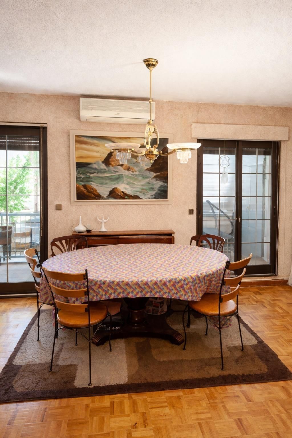 Dining room of Flat for sale in Fuenlabrada  with Air Conditioner, Heating and Parquet flooring