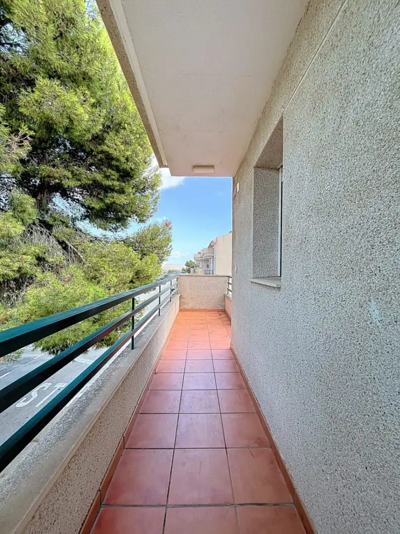 Terrasse von Wohnung zur Miete in La Nucia mit Klimaanlage, Privatgarten und Schwimmbad