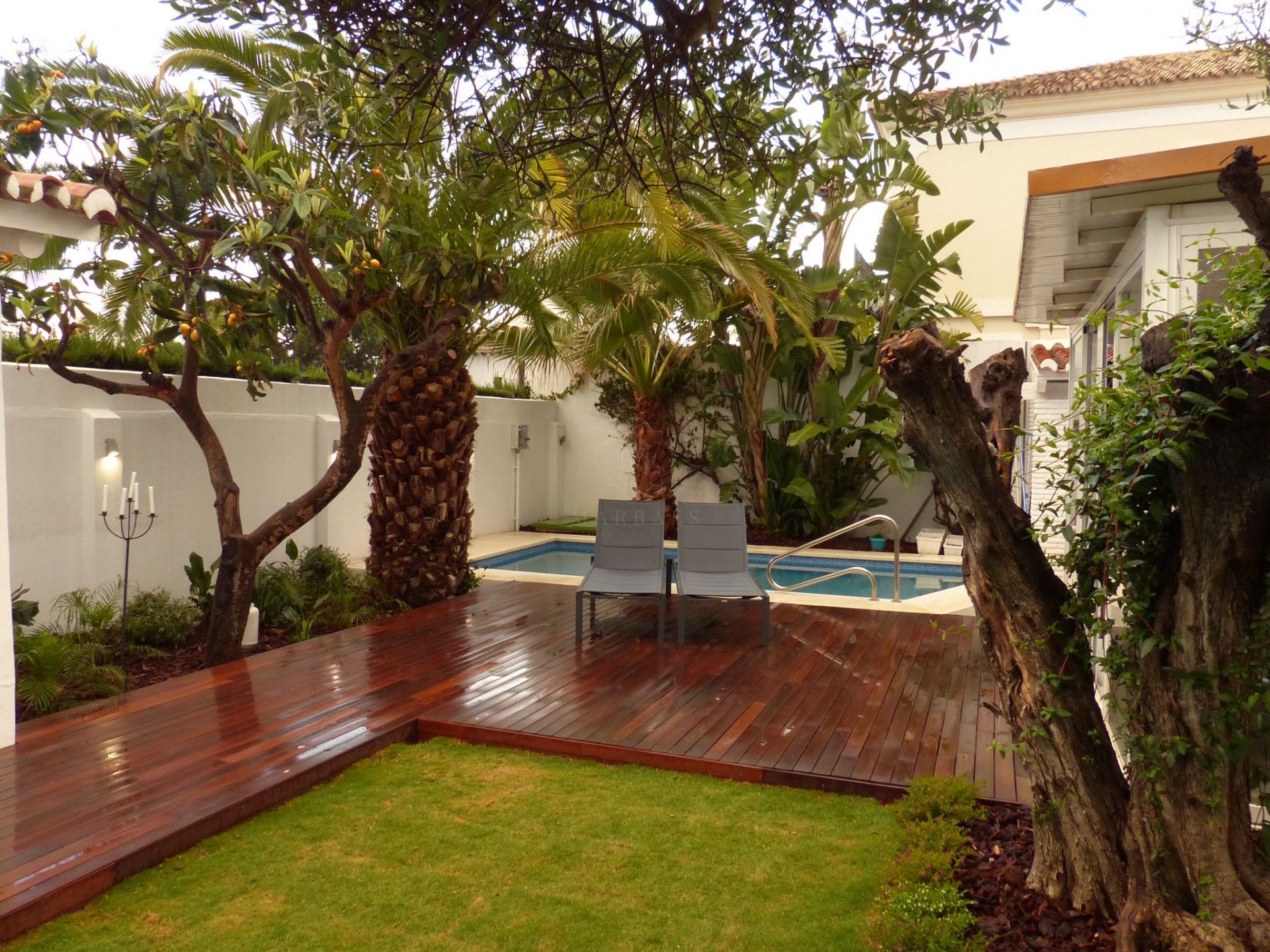 Terrace of House or chalet to rent in Marbella  with Private garden and Swimming Pool