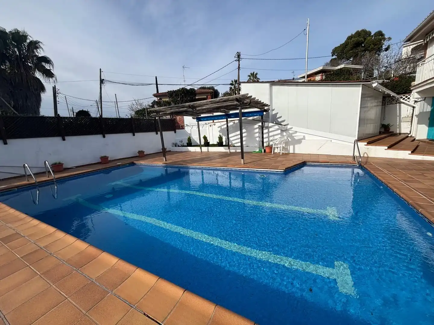 Swimming pool of Houses for sale in Santa Susanna  with Air Conditioner, Private garden and Terrace