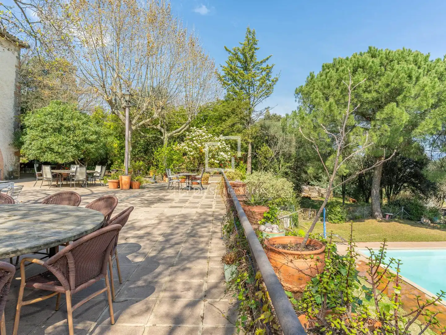 Terrace of Country homes for sale in Anglès  with Air Conditioner, Private garden and Terrace