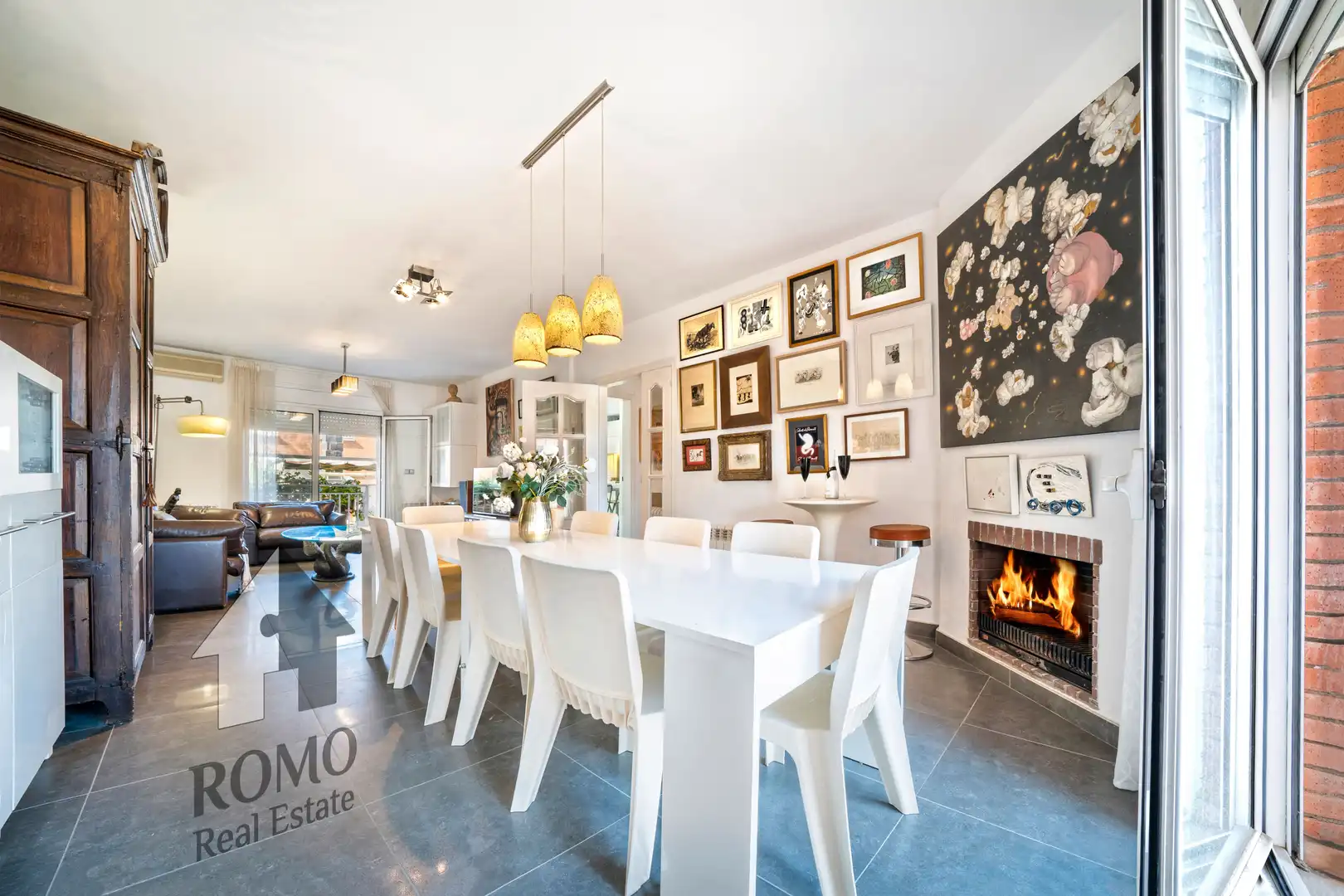 Comedor de Casa o chalet en venta en Santa Perpètua de Mogoda con Aire acondicionado, Calefacción y Jardín privado