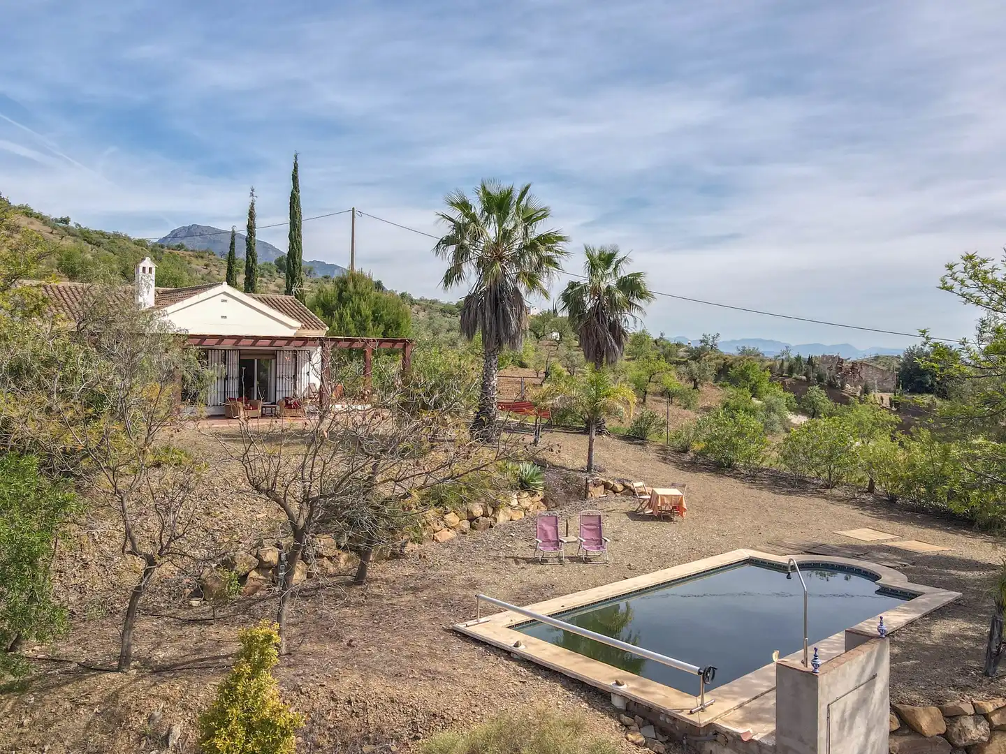 Garden of Houses for sale in Tolox  with Air Conditioner, Private garden and Swimming Pool