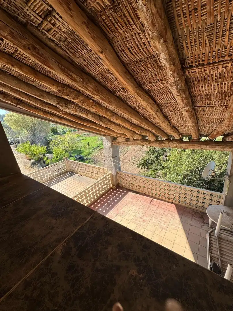 Terrassa de Casa adosada en venda en Alcañiz amb Terrassa, Traster i Piscina comunitària
