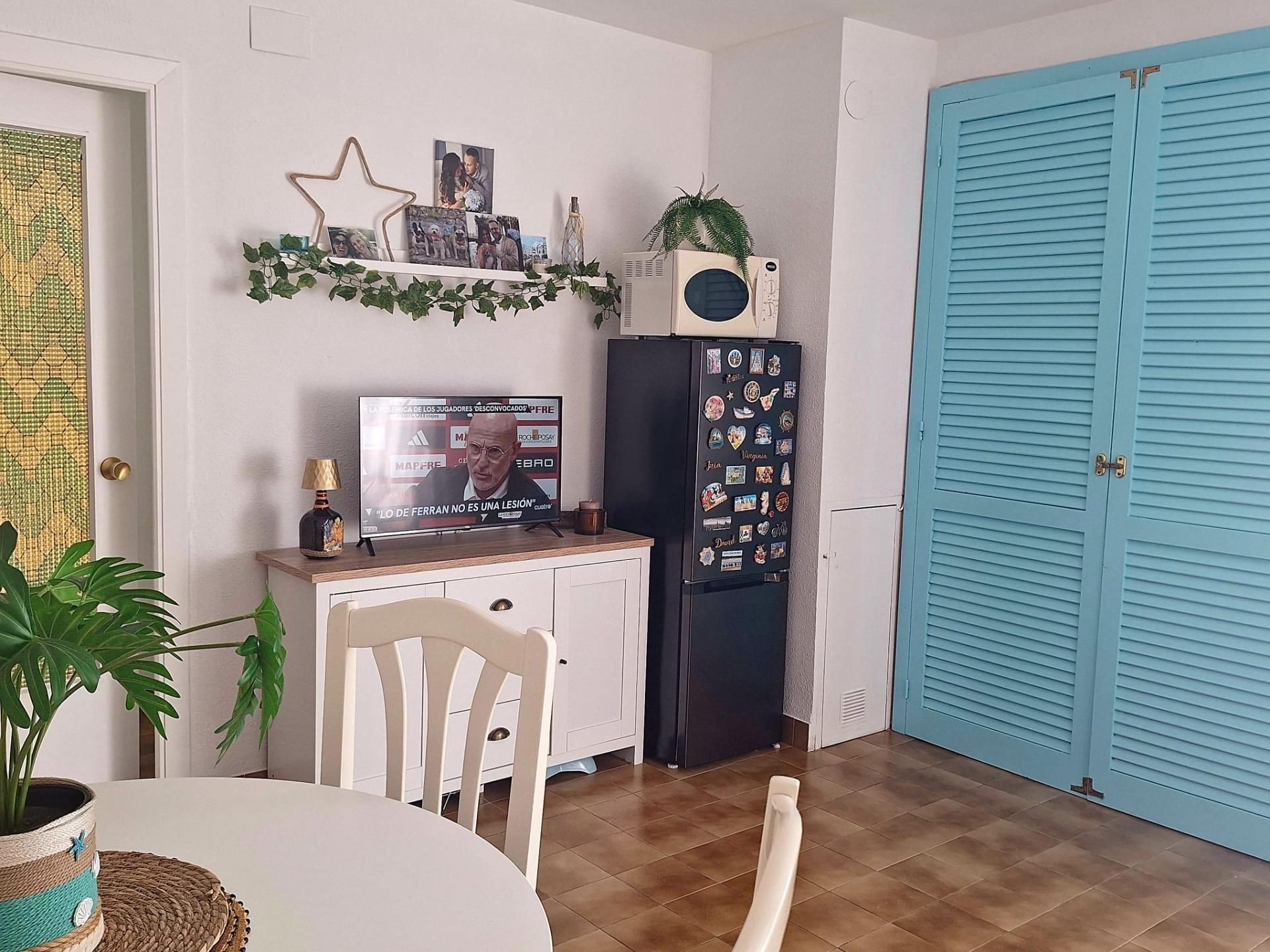 Living room of Apartment for sale in Alcanar  with Air Conditioner, Private garden and Furnished