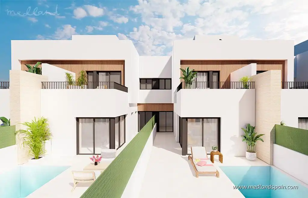 Maison mitoyenne avec piscine à vendre à Santiago de la Ribera, imagen 9
