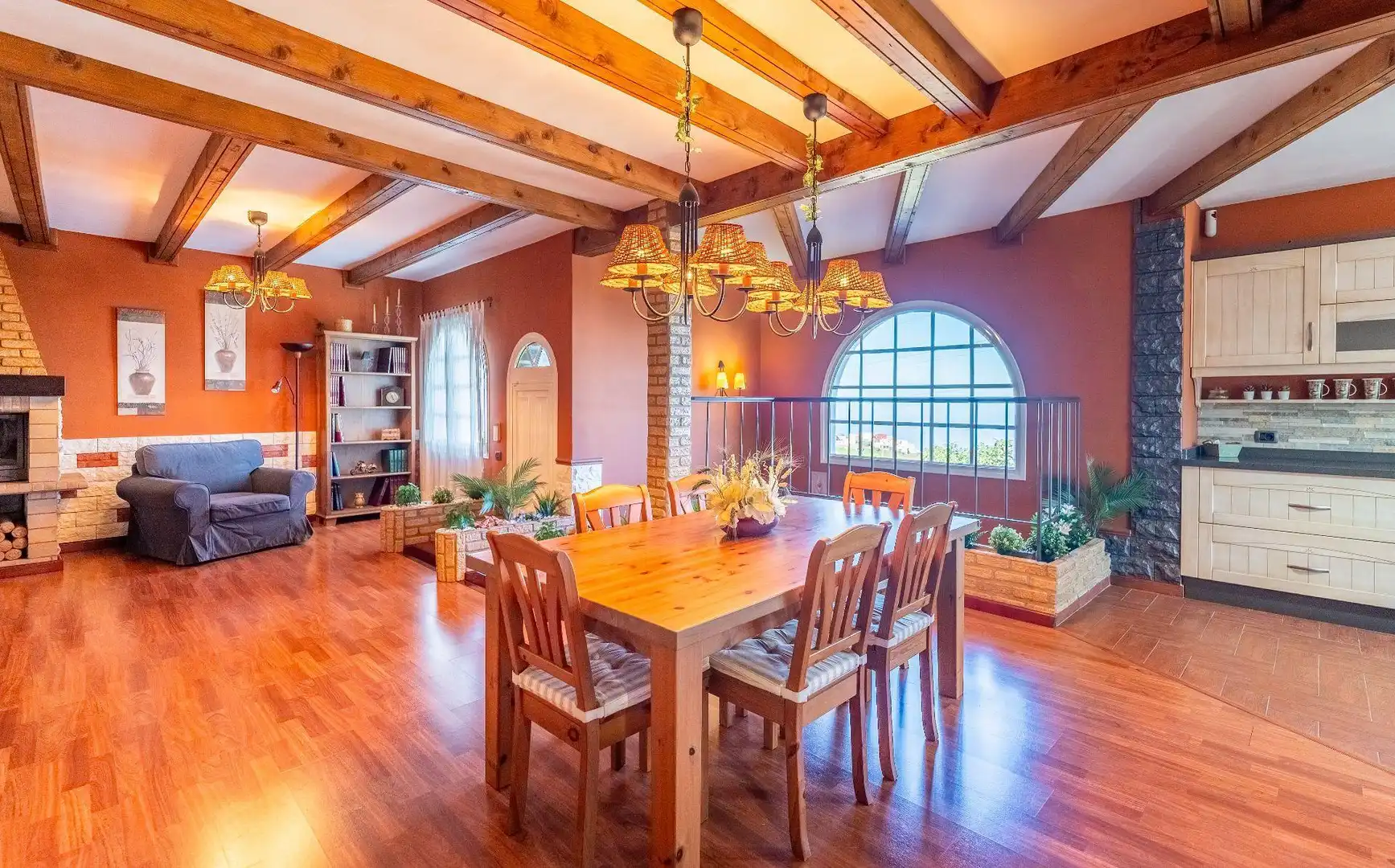 Dining room of Houses for sale in La Orotava  with Heating, Private garden and Storage room