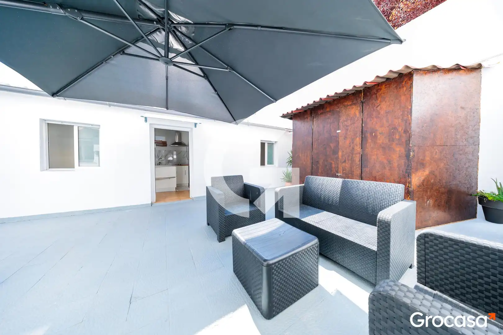 Terrasse von Erdgeschoss zum Verkauf in Terrassa mit Heizung, Terrasse und Abstellraum