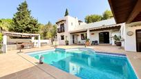 Exterior view of House or chalet for sale in Santa Eulària des Riu  with Air Conditioner, Terrace and Swimming Pool