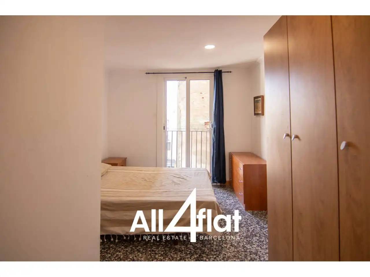 Bedroom of Flat for rent in Barcelona  with Air Conditioner, Heating and Furnished