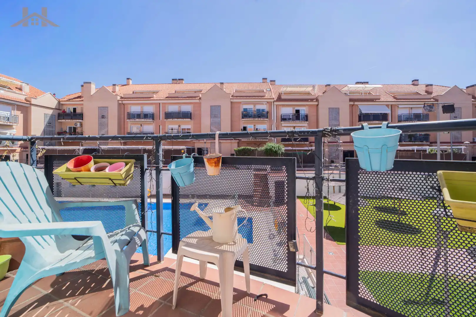 Terrace of Duplexes for sale in Villanueva del Pardillo  with Air Conditioner, Heating and Parquet flooring